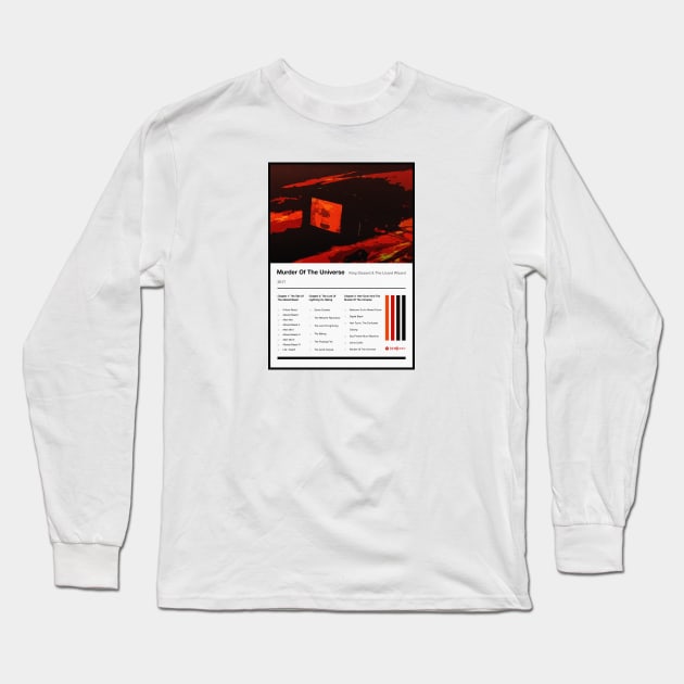 Murder Of The Universe Tracklist Long Sleeve T-Shirt by fantanamobay@gmail.com